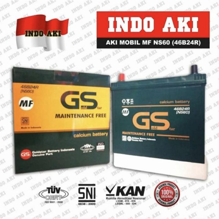 AKI MOBIL MAINTENANCE FREE MF NS60 46B24R AKI KERING Avanza Rush