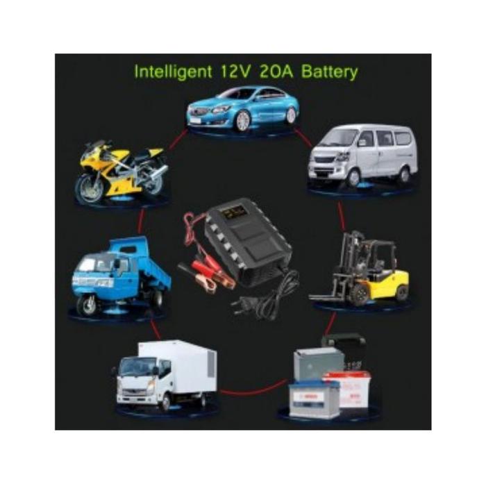 Charger Aki Kering Mobil Truk Sepeda Motor Acid Dry Colloid Smart