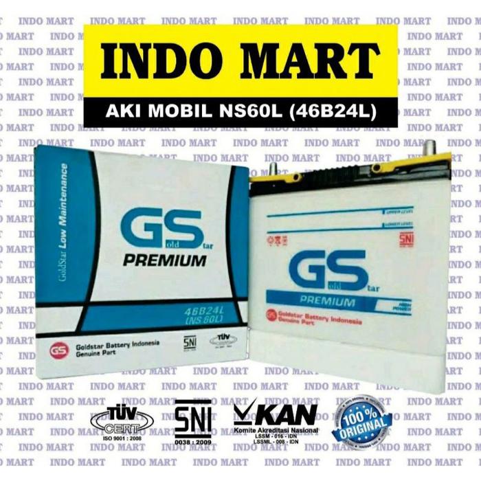 Aki Mobil NS60L 46B24L PREMIUM ORIGINAL