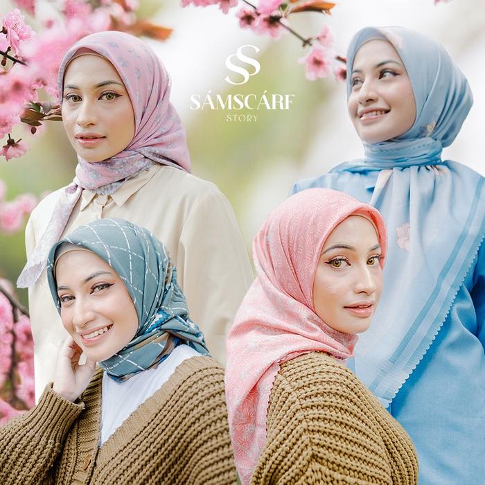 Terlaris Hijab Motif [ZAHRA][ZARA][YASMIN][BALQIS] - Voal Segi Empat