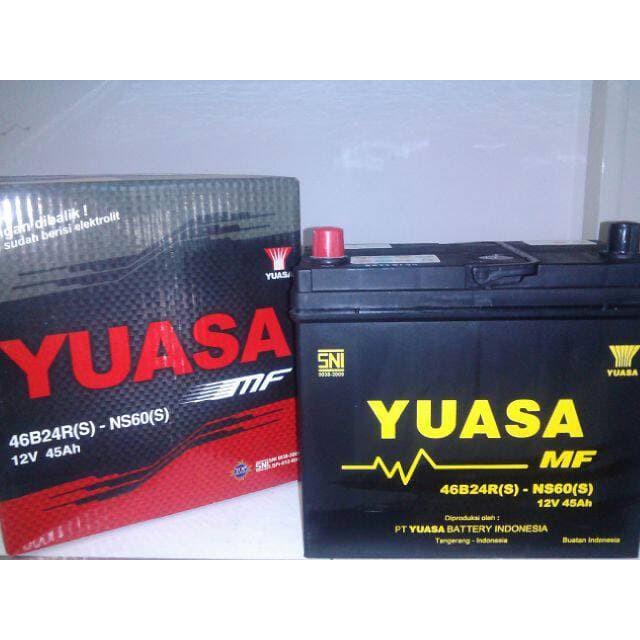 Yuasa 46B24 Aki Mobil NS60 MF 12V
