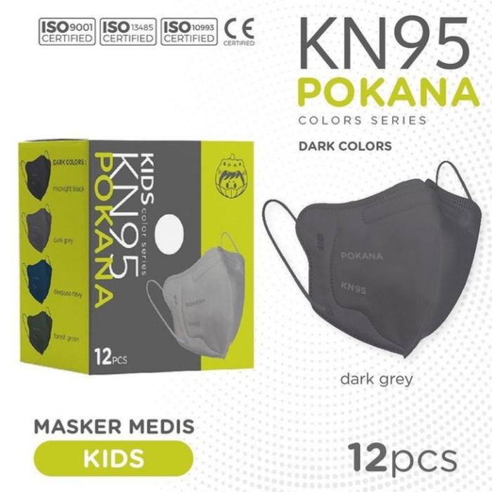 [KIDS] POKANA KN 95 Mask 6-Ply [BOX Isi 12 Masker Medis KN95] murah