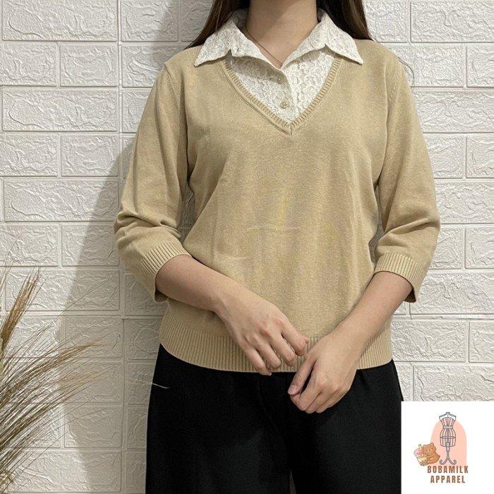 Thrift Sweater Shirt Inner Vest Suzuya Preloved