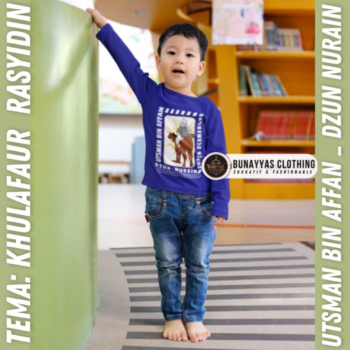 BAJU KAOS DAKWAH ISLAMI KAOS UTSMAN BIN AFFAN KAOS BUNAYYAS CLOTHING