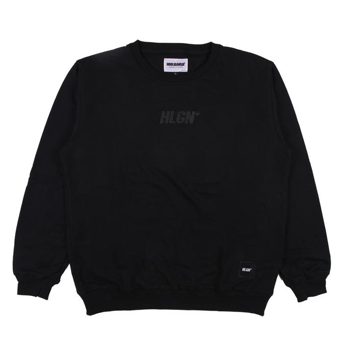 HOOLIGANS Sweater Crewneck RAW HLGN - Black