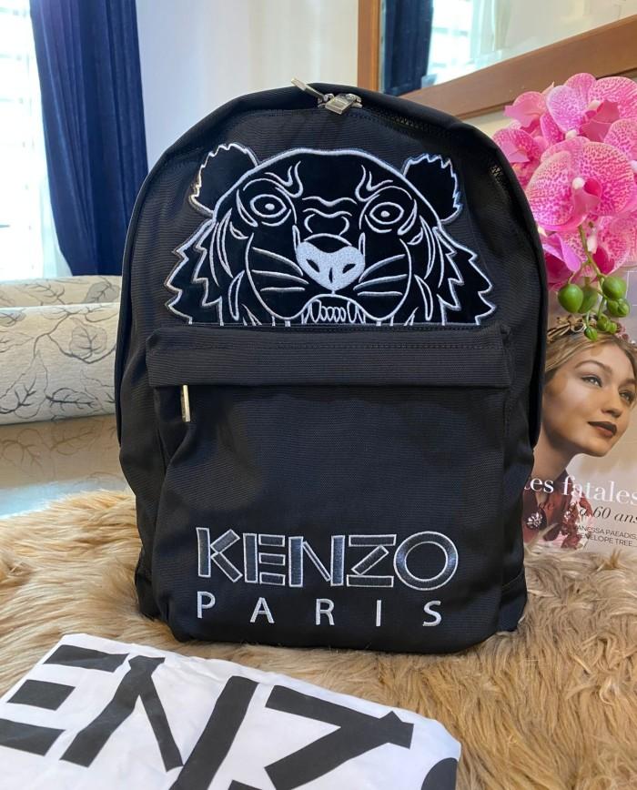 tas BRANDED ORI Kenzo 5SF300 FS4 99 Festive Tiger Backpack Black