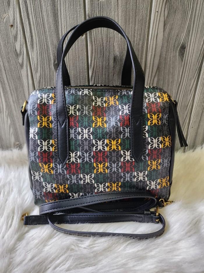 Tas Branded ori Sydney Satchel multicolor black- white multi