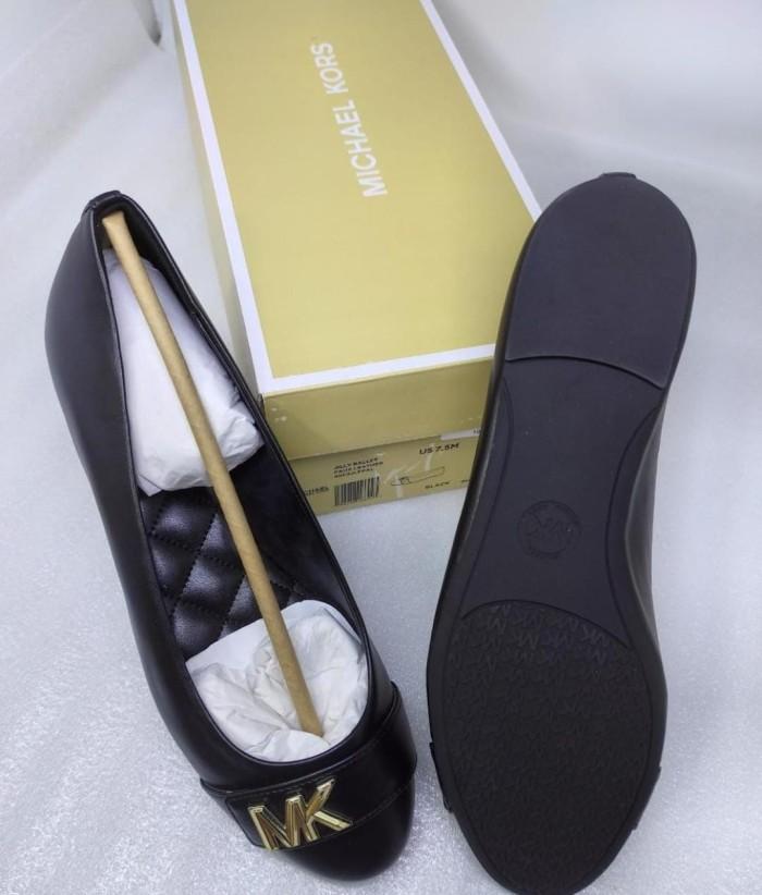 Sepatu Branded ori MK JILLY BALLET shoes BLACK size 7 , 7,5 ,8