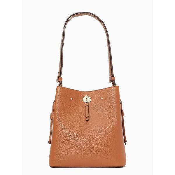 Tas Branded Ori Kate spade Marti large bucket bag warmginger brown