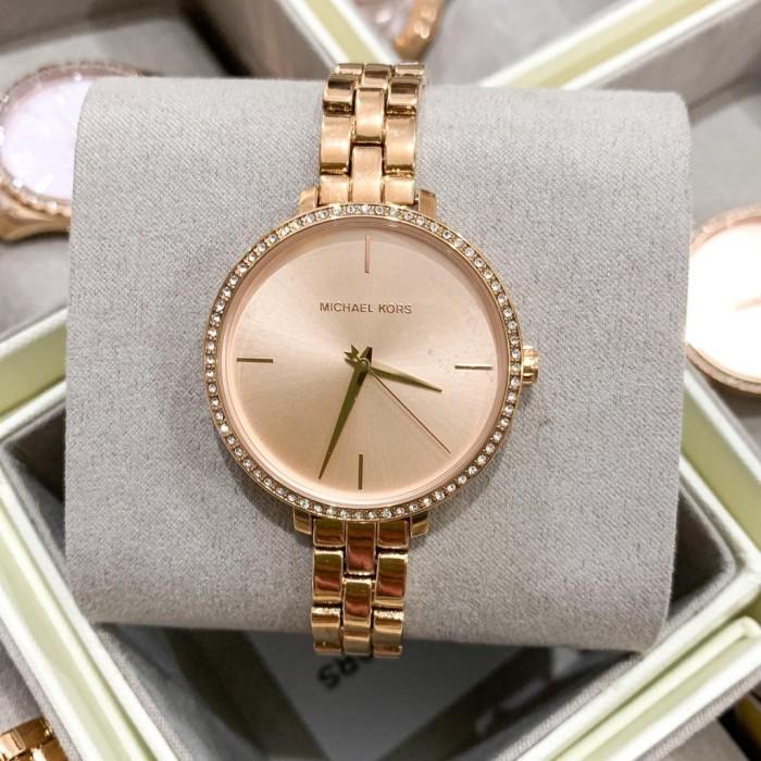 jam tangan BRANDED ORI Charley Ladies MK4400 Rose Gold Dial Rose Gold