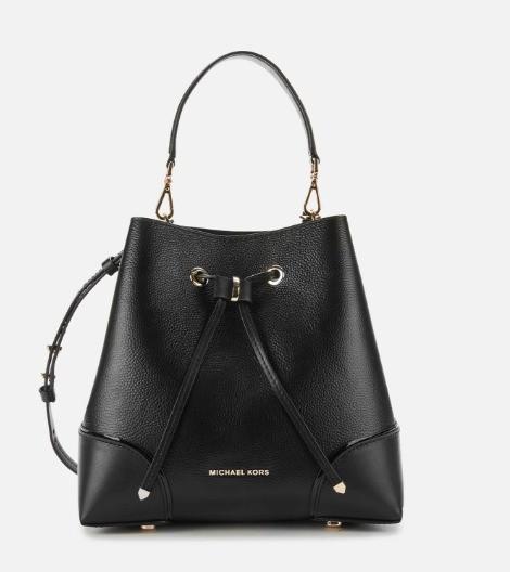 tas BRANDED ORI MK mercer medium drawstring bucket messenger black