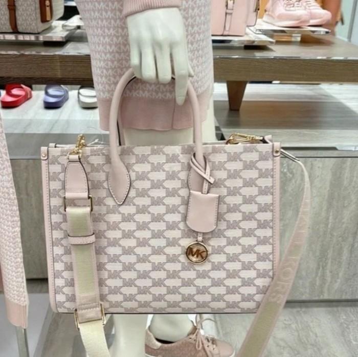 TAS BRANDED ORI mk mirella medium ew tote powder blush pink multi