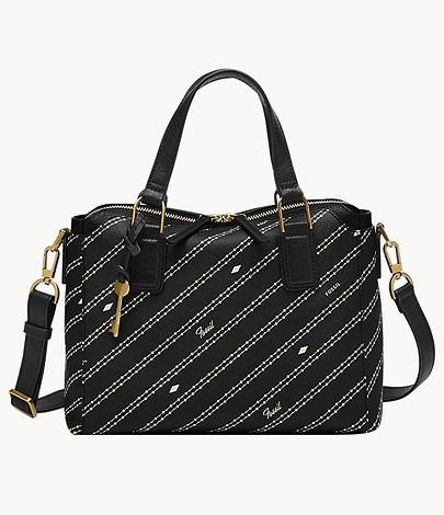 tas BRANDED ORI Jacqueline satchel black bone - brown black
