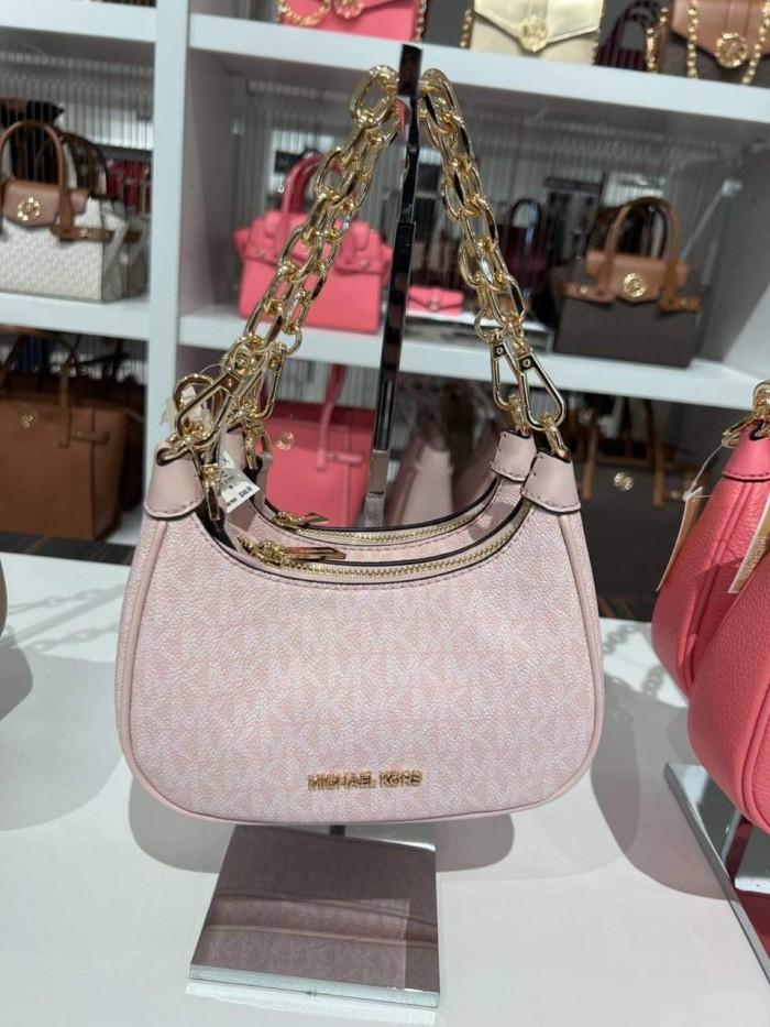 Tas Mk cora mini zip pouchette powder blush