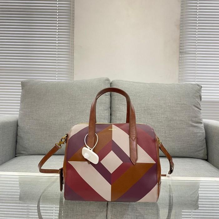 tas BRANDED ORI sydney satchel wine multi