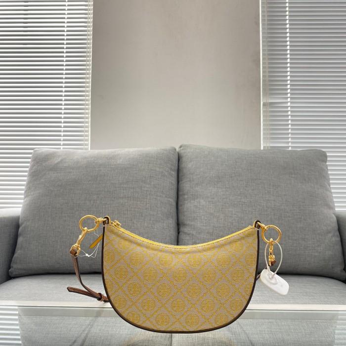 tas BRANDED ORI Tb monogram halfmoon crossbody goldfinch