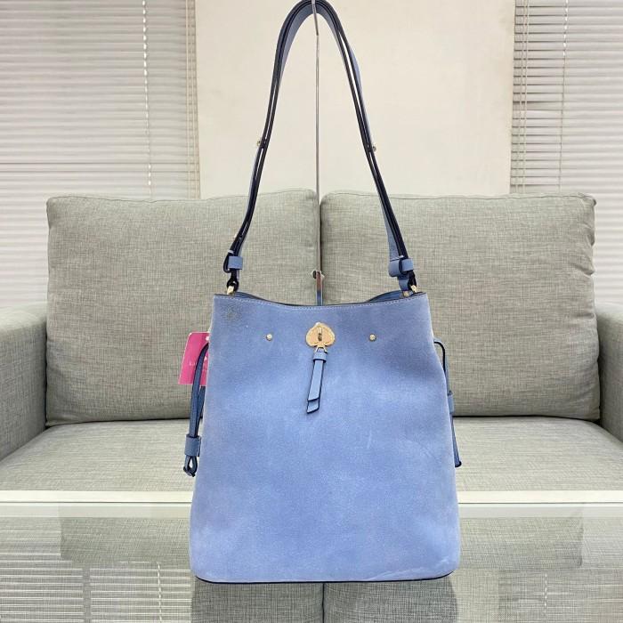 tas BRANDED ORI Ks marti large bucket K8159 suede mixed mat dusty blue
