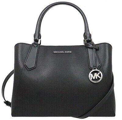 tas BBRANDED ORI MK Kimberly 35F9SKFS7T Black Leather Large EW Satche