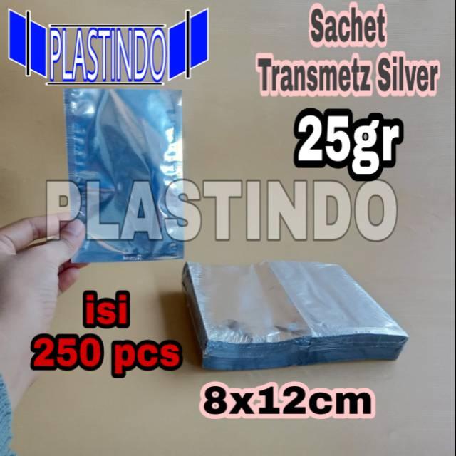 Isi 250 Sachet Kombinasi Silver Transparan 25Gram Kpack Kemasan Kopi