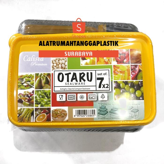 1 Set (14Pcs) Toples Sealware Calista Otaru Smoke / Toples Set /
