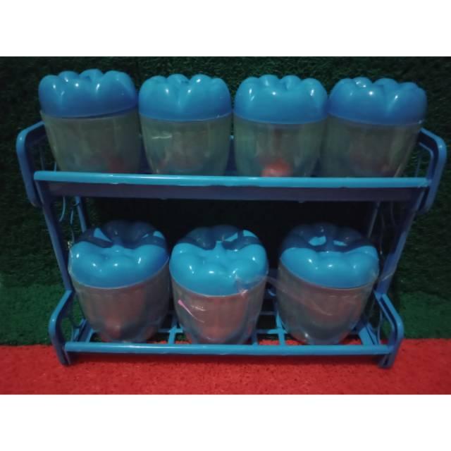 Rak Bumbu Dapur /Rak Plastik / Rak Bumbu Masak / Tempat Gula Teh Kopi