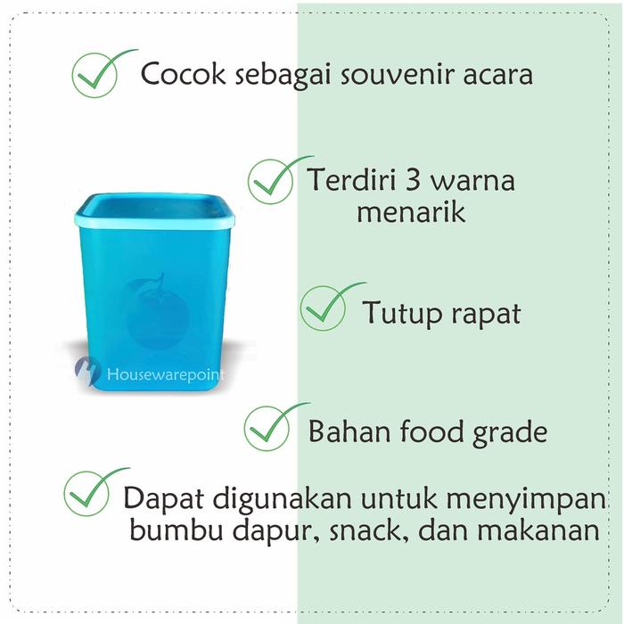 6 Pcs Toples Plastik/ Toples Snack / Toples Lemony Large / Toples