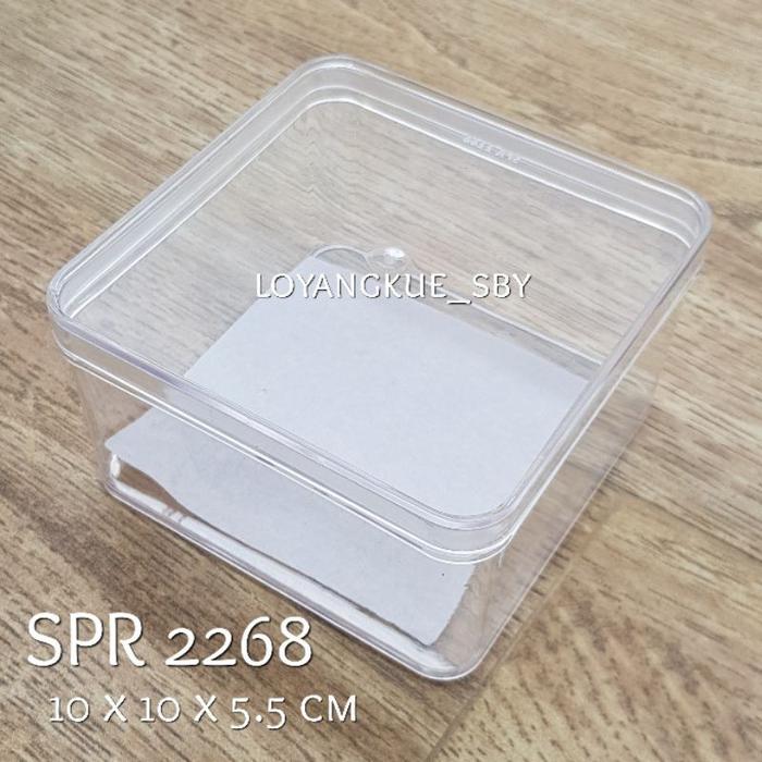 Toples Persegi Panen Raya 2268 Dessertbox Dessert 12 Pcs 10X10 Cm 350