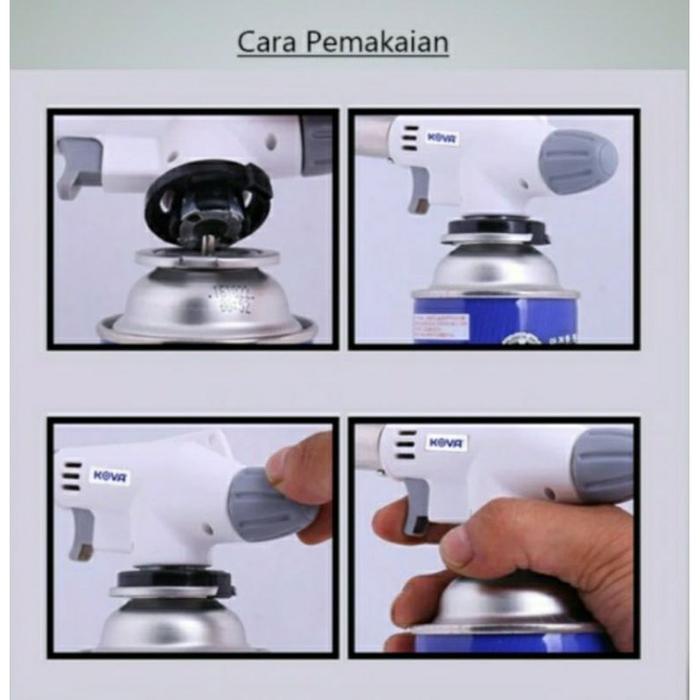 Torch Gas, Flame Gun, Kepala Gas Kaleng,Las Gas, Peleleh Keju,