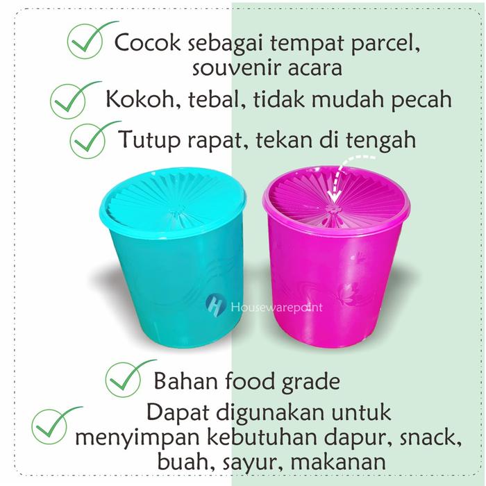 1 Pcs Toples Sakura 6800/ Toples Kerupuk/ Toples Snack/Toples Plastik
