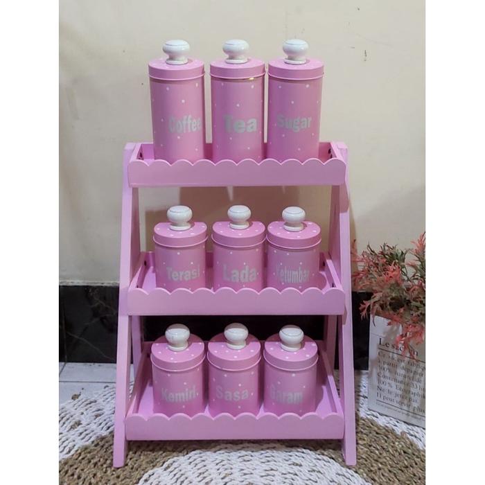 Rak Tingkat 3 + Toples Bumbu