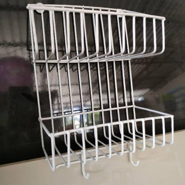 Rak Dinding Kamar Mandi Tempel Tembok ,Rak Dapur, Rak Bumbu