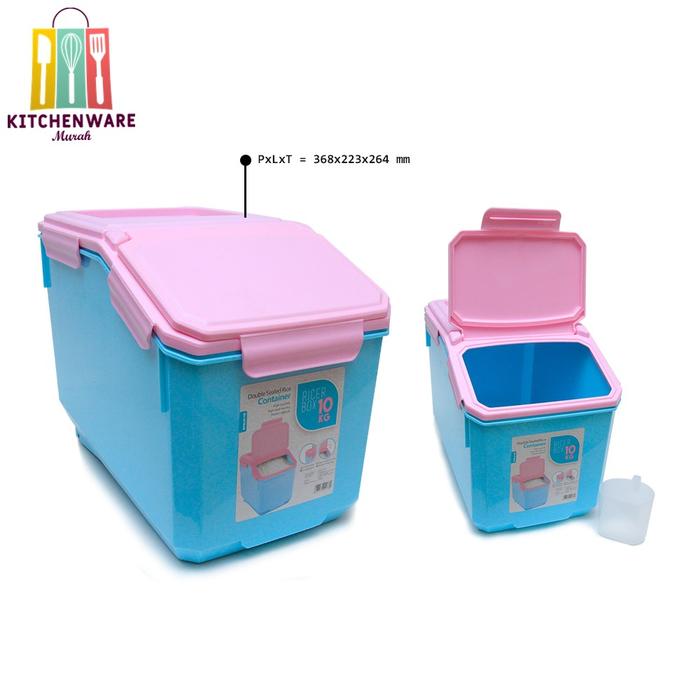 Tempat Penyimpan Beras 10 Kg Rice Box 10 Kg Box Beras Kotak Wadah