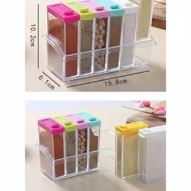 Tempat Bumbu 6 In 1 Tempat Bumbu Unik