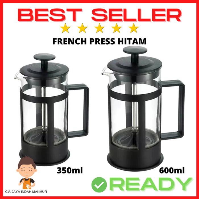 French Press Coffee Coffee Press And Tea Plunger Press Kopi Hitam