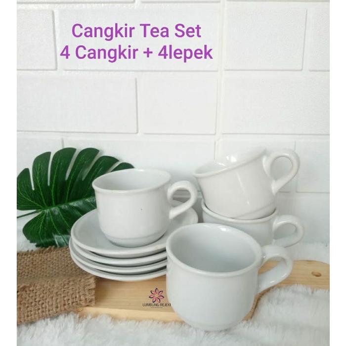 Set Cangkir Keramik Polos Nikura / Cangkir Set Keramik /Cangkir Polos