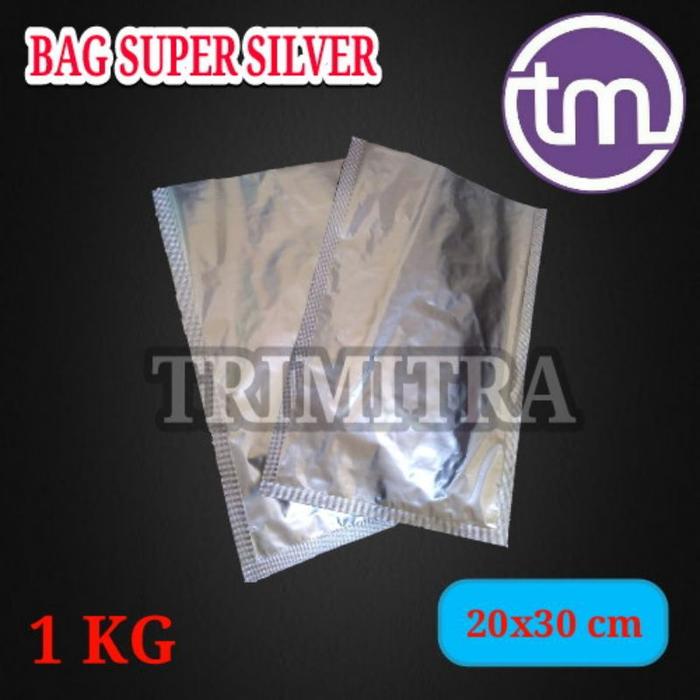 Sachet Bag 1Kg Plastik Kemasan Sachet Alu Foil Silver Kopi Bubuk Snack