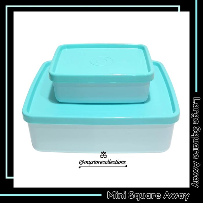 Large Square Away & Mini Square Away Set Malaysia ( Kotak Bekal Makan