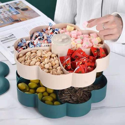 Toples Bunga Putar 2 Susun Doble Flower / Toples Candy Flower