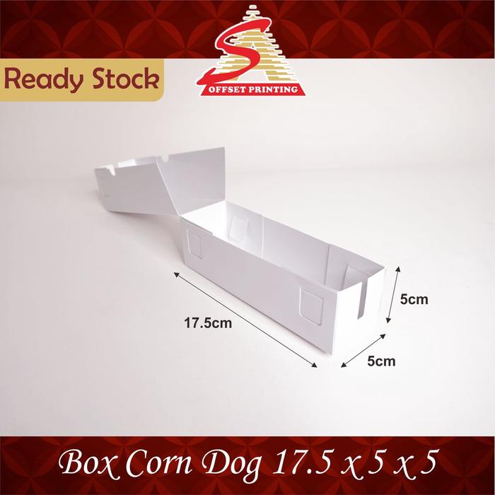 17,5X5X5 Box Corndog/Hotang Sosis Bakar/Hotdog