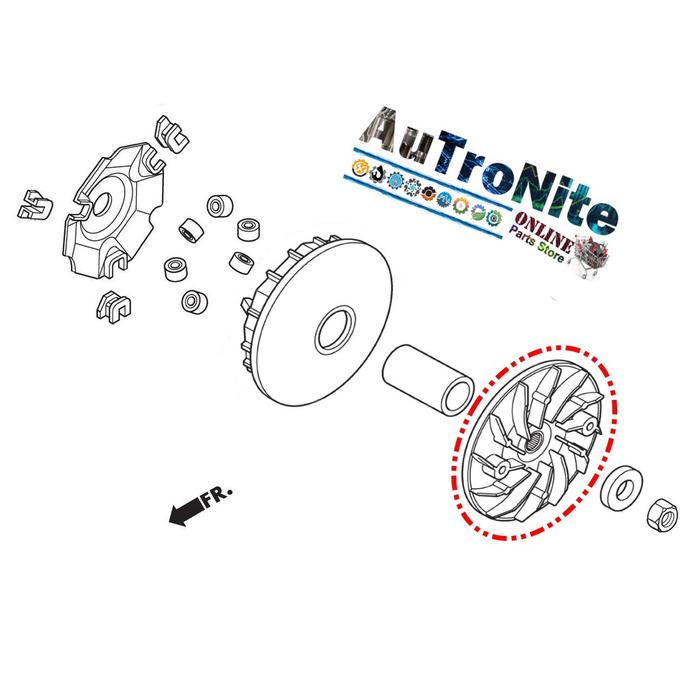 Kipas Pulley Face Drive 22102-K97-T01 Original Honda Vario 160 Adv Pcx