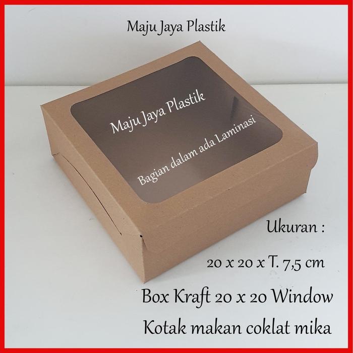 Dus Laminasi Mika 20X20X7 22X22X10/ Box Kotak Makan Hampers Isi 25Pcs/