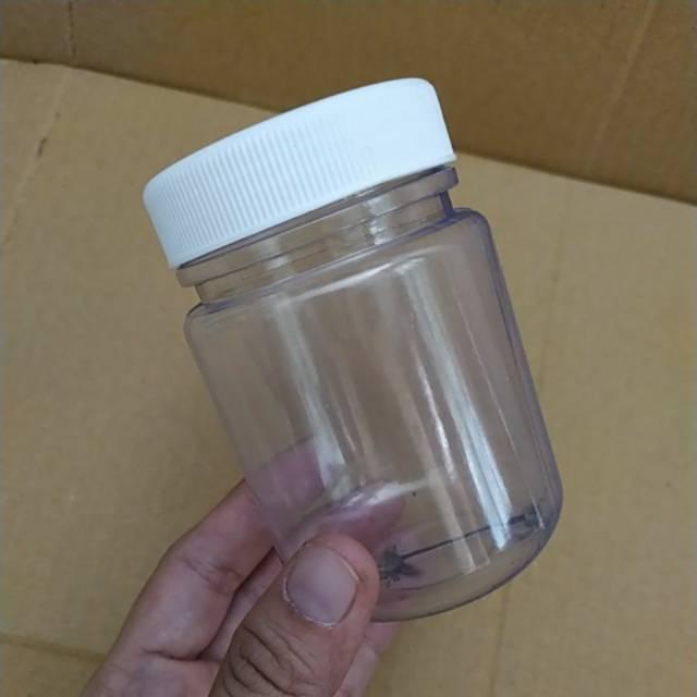 10 Botol Toples Plastik Sambal 180Ml Bumbu Bubuk Selai