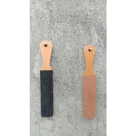 Stroping Kulit Sapi 2 Sisi 15X4 Cm. Stroping Kulit Asli