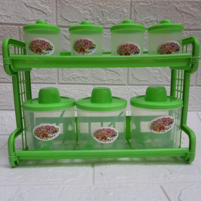 Rak Tempat Bumbu Dapur / Kitchen Set / Toples Gula Kopi Serbaguna
