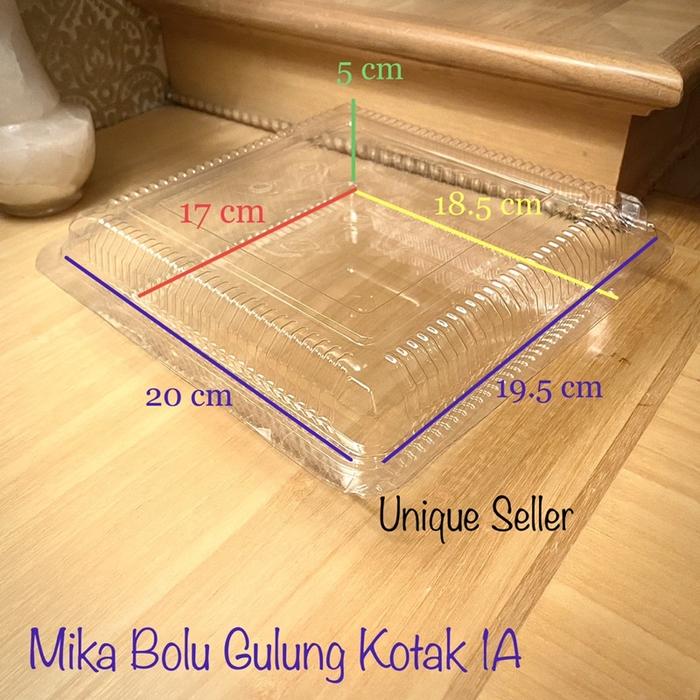 [100 Pcs] Mika 1A 19.5X20X5 Cm Isi 100 / Mika Bx 1A / Mika Kue Bolu
