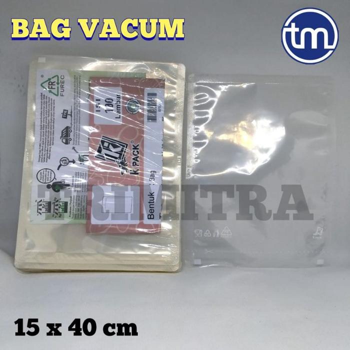 Vakumpack 15X40 Cm Plastik Kemasan Vakum Vacuum Frozen Food Bag Kpack