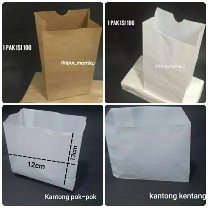 Dapurmami Paperbag Kantong Roti Kantong Makanan Paper Bag Kentang