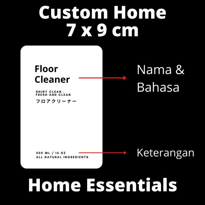 Custom - Sticker Bumbu, Tepung, Home Icon - Sticker Label Bumbu Dapur