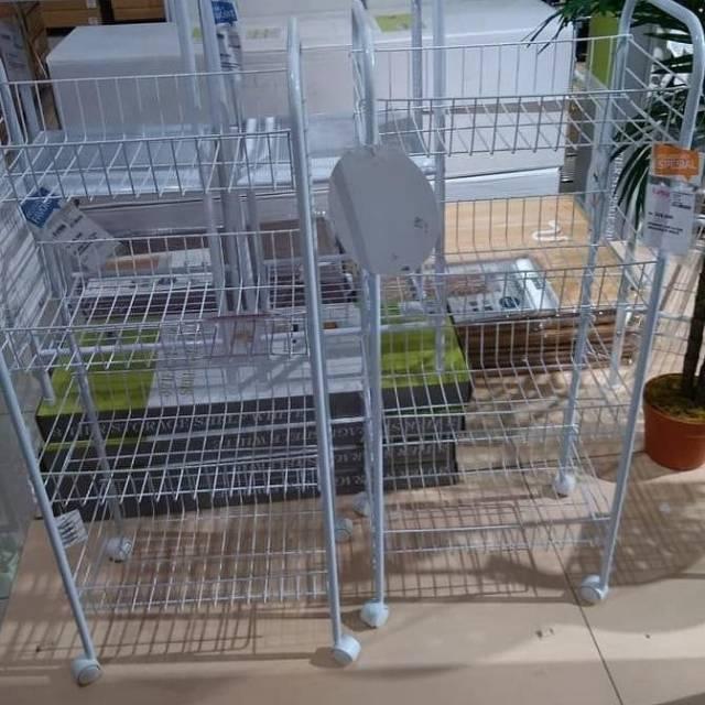 Rak Trolley 4 Tingkat / Rak Susun 4 / Rak Informa 4Tier / Rak Troli /