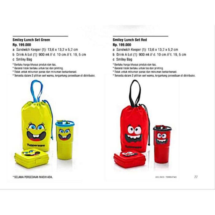 Smile Lunch Set Promo Tupperware